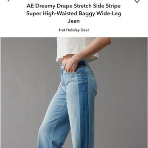 American Eagle wide Leg Jean 4 Short